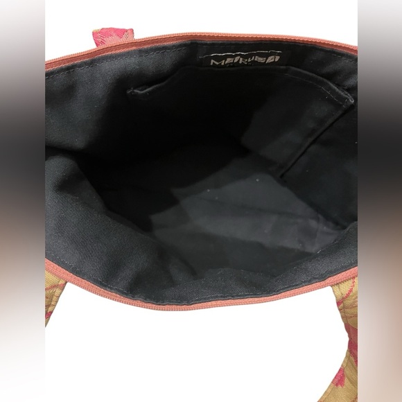 Maruca Floral Patterned Tote Bag - Pink and Gold Color - Picture 7 of 10